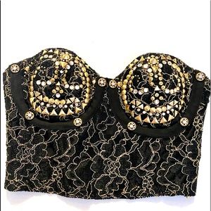 Vintage CACHE’ Bustier Top